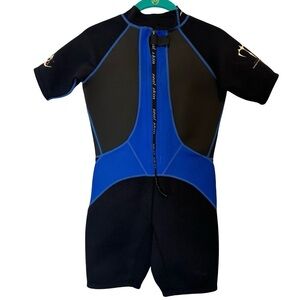 Titanium Warm To The Bone Seal Skin Diving Suit Black and Blue Size L Large